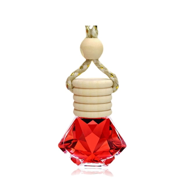 Xihbxyly Difusor Colgante para Coche, Botella de Aromaterapia de Larga Duración, Diseño de Vidrio Reutilizable, Ambientador Premium, Refresca El Aire Del Vehículo, Ideal para Viajeros, Seis Aromas Di