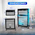 thumbnail image 4 of Caja De Herramientas con Gabinete Móvil HANTEC 9 Cajones Gris para herramienta automotriz Hantec Herramienta, 4 of 11