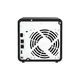 thumbnail image 3 of Servidor NAS QNAP 4 Bahías Procesador Quad Core 4 GB RAM negro 16.5, 3 of 3