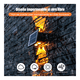 thumbnail image 4 of Luz Solar Jardin Lamparas Iluminacion Exterior Arbotante Led Malubero Negro, 4 of 4