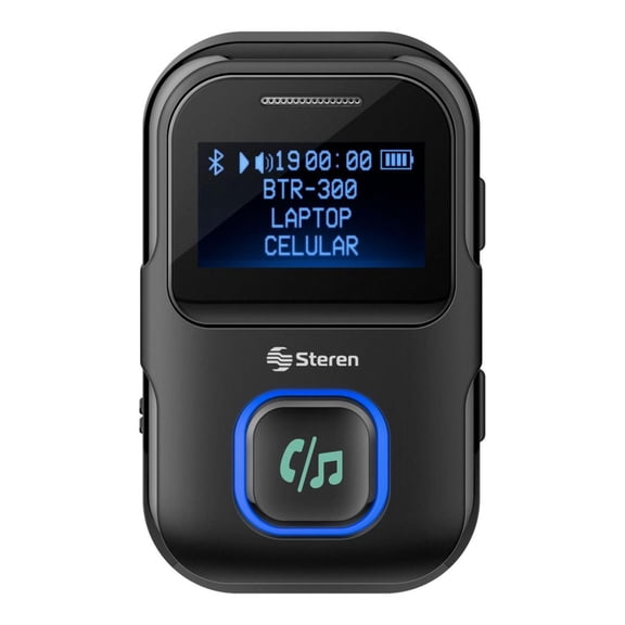 STEREN Receptor de audio Bluetooth y manos libres con batería recargable para 2 dispositivos BTR-300