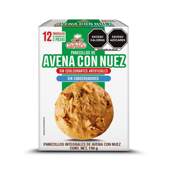 Galletas Taifelds integrales de avena con nuez 190 g