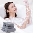 thumbnail image 1 of 6 Pcs Bath Towels Set For Bathroom Thick Soft Absorbent Towel Set Of 6 Household Wash Face Gift Towel, 1 of 6