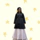 thumbnail image 2 of abrigo de niña, Maga boutique,talla12, color gris, una pieza, con boina, forro completo, detalle de moños,, 2 of 4
