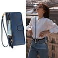 thumbnail image 1 of Funda para Xiaomi POCO F6 PRO Cartera de Mano con Cremallera y Correa Cruzada Desmontable, 1 of 5