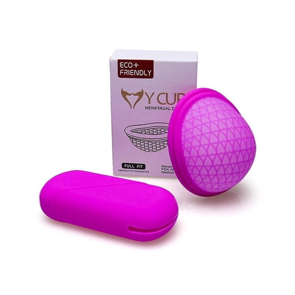 Disco Menstrual Reutilizable de Silicona, Juego de 2 Piezas