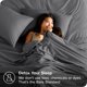thumbnail image 2 of Bare Home Sábanas Planas Ultra Suaves - Colección Premium 1800 - Doble Cepillado - Queen, Gris, 2 of 6