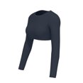 thumbnail image 2 of TaTaai Womens Long Sleeve Cutout Yoga Top Fitted Workout Shirt Breathable Running Training Tight Fit Fitness Sportswear Gift, 2 of 9