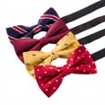 thumbnail image 2 of AUSKY 8 juegos de elegantes corbatas de moño ajustables preanudadas para hombres y niños, 2 of 8