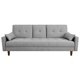 thumbnail image 2 of Sofá Cama Reclinable El Bazar Store Cancún Lino Gris Plata Brazos Separados Respaldo Abatible, 2 of 7