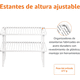 thumbnail image 3 of Estantes apilables de almacenamiento de cocina Xtellar blanco, 3 of 4