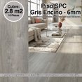 thumbnail image 2 of Piso Spc Gris Encino Texturizado 1220×230×6mm Trafico Pesado 10 piezas, 2 of 7