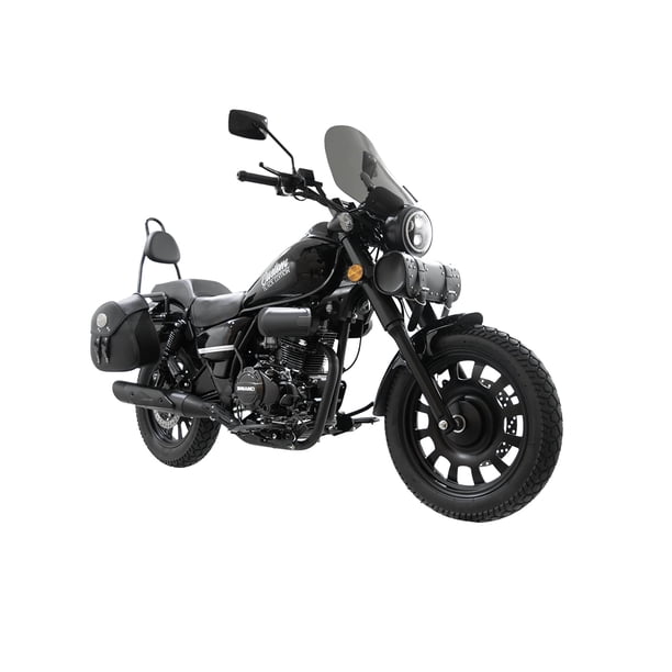 Motocicleta Clasica Negra Custom