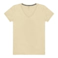 thumbnail image 1 of Playera Fruit of the Loom para Mujer, Manga Corta Cuello V, Beige, Talla G, 1 of 1