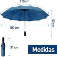 thumbnail image 2 of Paraguas de Bolsillo Bluelander Azul Fibra de Vidrio, 2 of 4