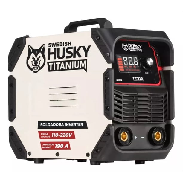 Soldadora Inversora 190a 110/220v Uso Rudo Anti Stick Husky Color Blanco