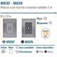 thumbnail image 2 of Placa de Pared Cable Antena Inoxium1OOxford 5Pzas Toma Coaxial Plateado/Oxford Acero Inoxidable/PC., 2 of 4