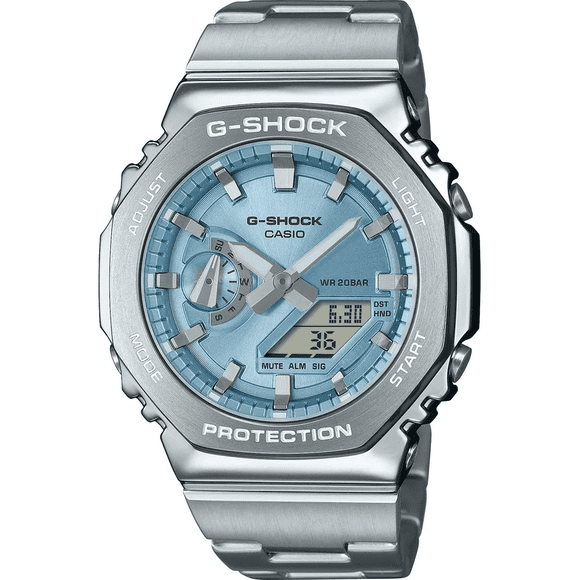 RELOJ G-SHOCK G-METAL GM-2110D-2AER AZUL CELESTE