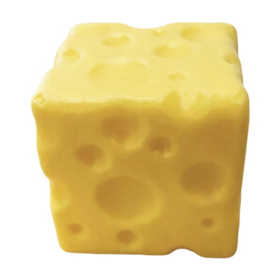 Lindo juguete relajante para apretar, bloque de queso suave, ideal para adultos y niños. S