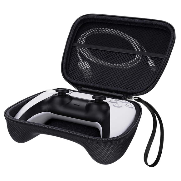 Estuche de Transporte MoKo Negro para Controlador Inalámbrico PS5 y Xbox Series X/S de Carcasa Rígid