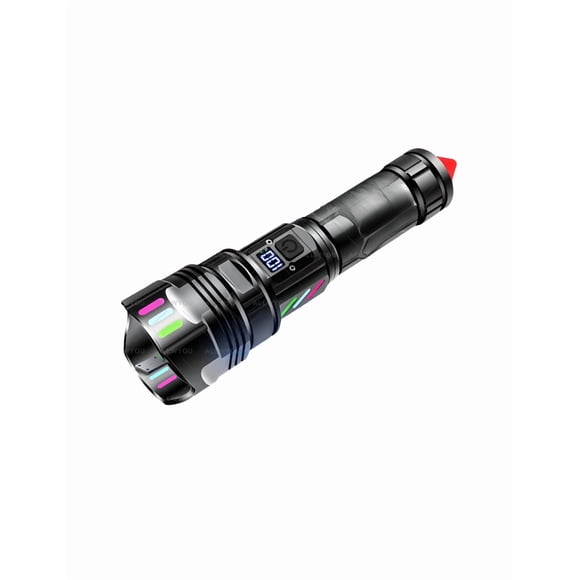 Lámpara Linterna Recargable Xtellar negro Con Power Bank 4 En 1