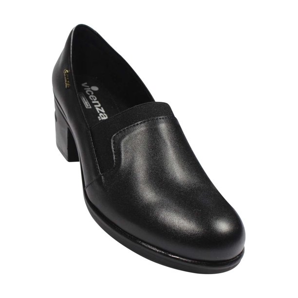 ZAPATILLA VESTIR VICENZA MUJER NEGRO PIEL 4510 LEON 4510p