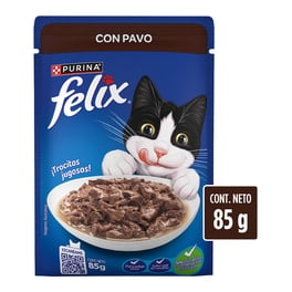 Alimento para Gato Purina Felix Trocitos Jugosos Sabor Pavo 85 g