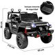 thumbnail image 5 of Camioneta eléctrica Montable para niños JOYKOO Control remoto Luz 12v Negro, 5 of 7