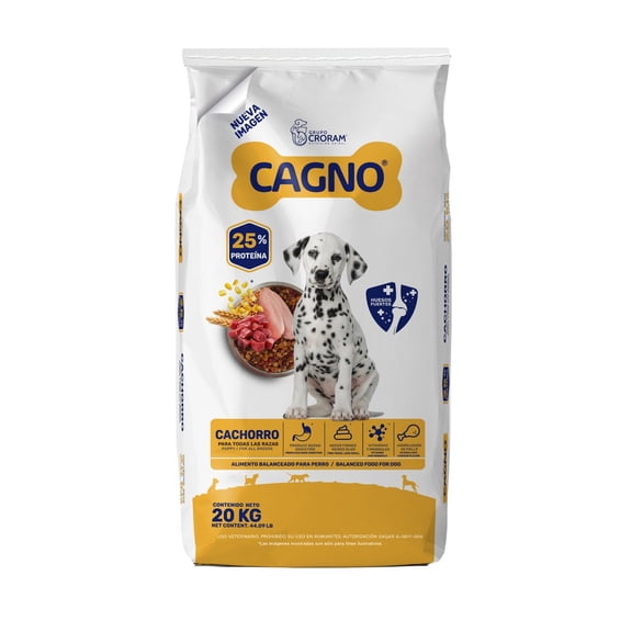 Alimento Cagno 20 Kg Para Perro Cachorro Todas Las Razas