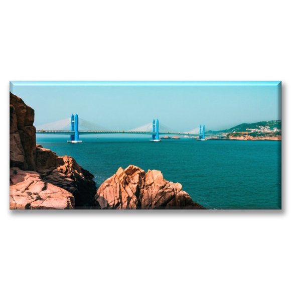 Cuadro Canvas Pixtreats Tipo Galería Puente en el Mar 50X100 cm
