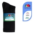 thumbnail image 1 of Set de calcetas Fruit of the loom Para Niño Afelpado Anatómico Negro 5 Pares Talla M, 1 of 4