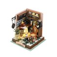 thumbnail image 1 of Casa de muñecas en miniatura hecha a mano, rompecabezas 3D con luces LED, decoración de escritorio Estilo A, 1 of 9