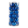 thumbnail image 4 of 24 Uds bolas colgantes de Navidad, proyectos de bricolaje, decoraciones artesanales inastillables, adornos navideños para bodas, año Nuevo y Navidad azul Macarena Bolas colgantes, 4 of 8
