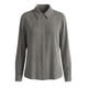 thumbnail image 1 of Blusa Simply Basic para Dama, Camisera Manga Larg Estampado Rayas Negro Talla EG, 1 of 4