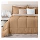 thumbnail image 1 of Set de Edredón 7 Piezas con Fundas de Almohada y Sábanas, Real Textil (Terracota - khaki, King Size), 1 of 7