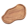 thumbnail image 4 of Bandeja de madera de acacia para servir comida de cocina, tabla de quesos, decoración del hogar, fiesta, estilo rústico. Estilo a, 4 of 9