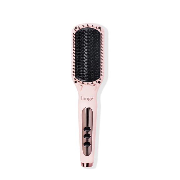 L'ANGE HAIR Cepillo Alisador Le Vite | Plancha alisadora calentada para cabello suave y antiencrespamiento | Alisador de cepillo eléctrico de doble voltaje | Cepillo caliente para peinar