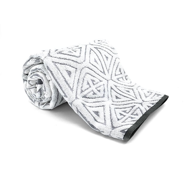 Toalla Medio Baño Jacquard colores varios, 140x70cm - Suave Y Absorbente- Mod. ATENAS-GRIS