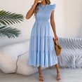 thumbnail image 2 of TaTaai Women‘s Sleeveless Shift Dress, Tank Top Style Round Neck Midi, Solid Color Casual Summer Dress, Loose Fit Day to Day Dress Gift, 2 of 8