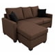 thumbnail image 5 of Sala Esquinera El Bazar Store Denver Chocolate, 200x140 cm, Lado derecho e Izquierdo, Lino nacional, Sofa, 5 of 10