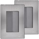 thumbnail image 2 of Apagador para Pared Inoxium1AOxford 2Pzas Apagador 125-250VCA 10A 50/60Hz Plateado/Oxford Acero Inoxidable/PC., 2 of 5
