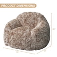 thumbnail image 4 of Yeshouse Sillón puff grande y esponjoso relleno de espuma para adultos, sofá tumbona ultrasuave y acogedor para sala de estar, dormitorio, lectura y relajación, 4 of 7