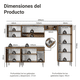 thumbnail image 3 of Cocina Integral Completa Modular Madesa Emilly 293cm MM 01, 3 of 14