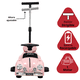 thumbnail image 3 of Montable Eléctrico para Niños 6v con Bastón Ajustable Luces Música Seguro Anticaídas Hasta 15 kg - Rosa, 3 of 8