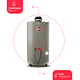 thumbnail image 2 of Calentador de Agua Todo Terreno Rheem 48 Litros a Gas LP 2 Servicios 29V13HR/692210, 2 of 12
