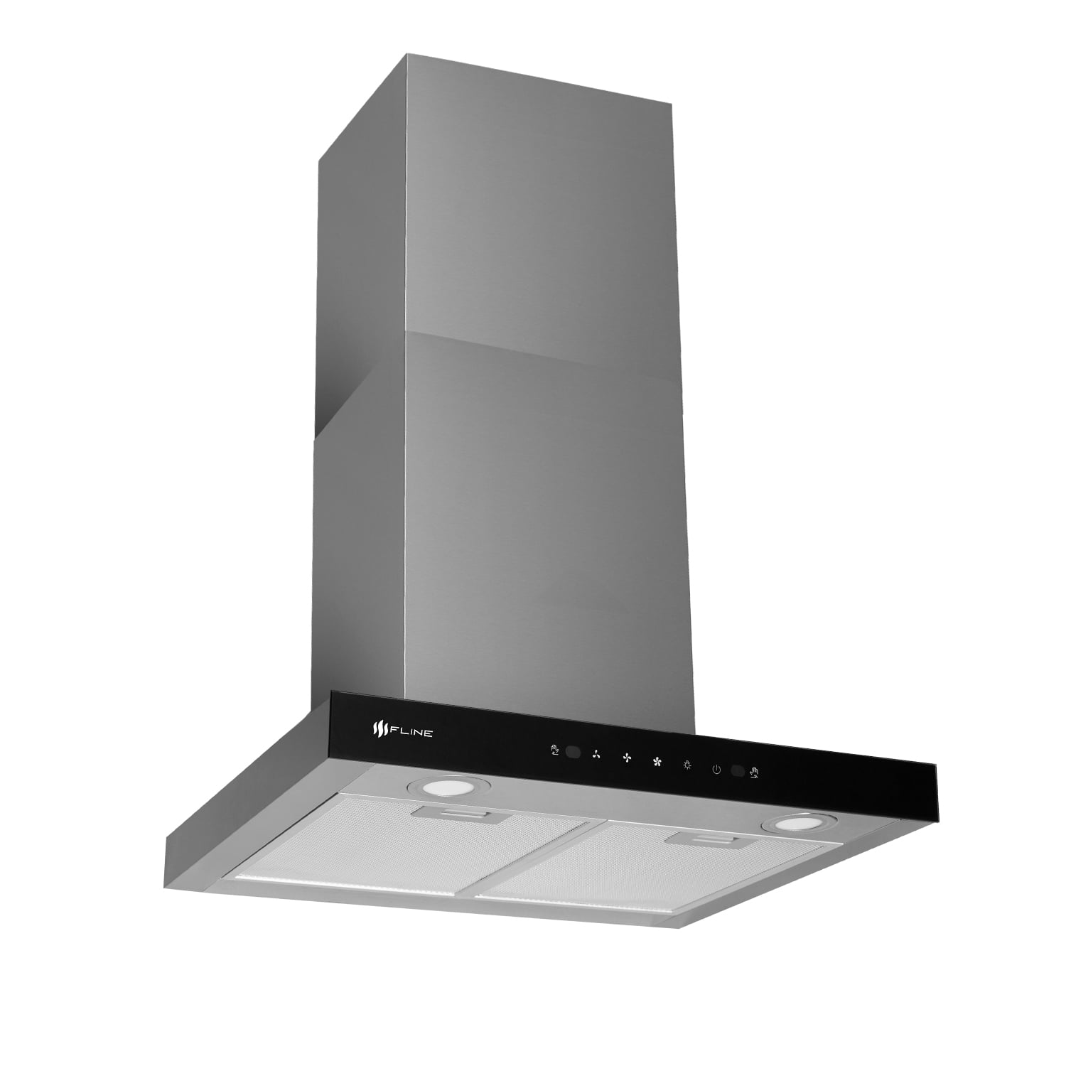 FLINE | Campana de cocina 60 cm | Tipo T DE PARED | Controles Touch y sensor |extractora | acero Inoxidable | 3 velocidades | Halle 60