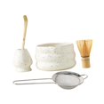 thumbnail image 4 of 5pcs matcha set herramientas japonesas de fabricación de té tradicional kits de de matcha elegante hechas a mano accesorios de matcha para Blanco, 4 of 9