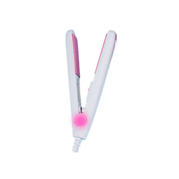 Mini Plancha de cerpamica para el cabello de bolsillo portátil Color Blanco