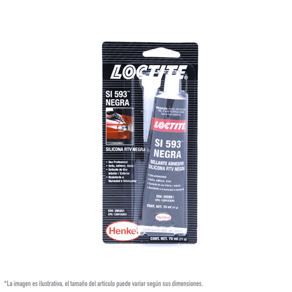 Silicón Sellante Rtv Negro Loctite 70 Ml 593