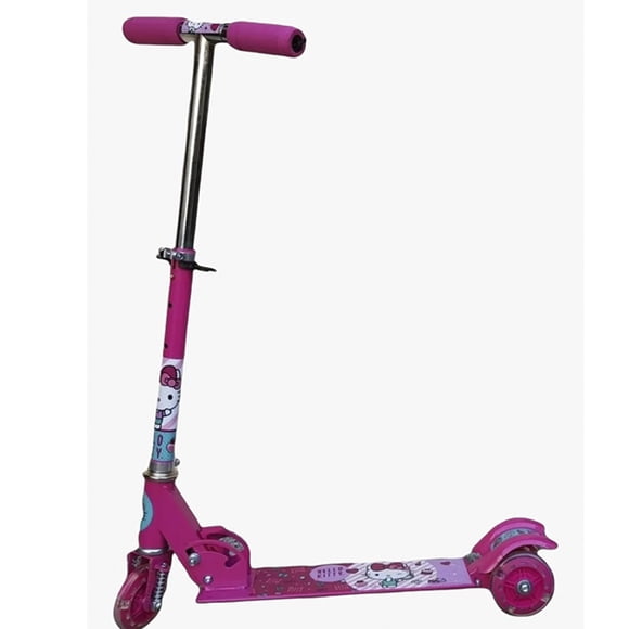 Scooter Patín Del Diablo Hello Kitty 3 Ruedas Led (ROSA)